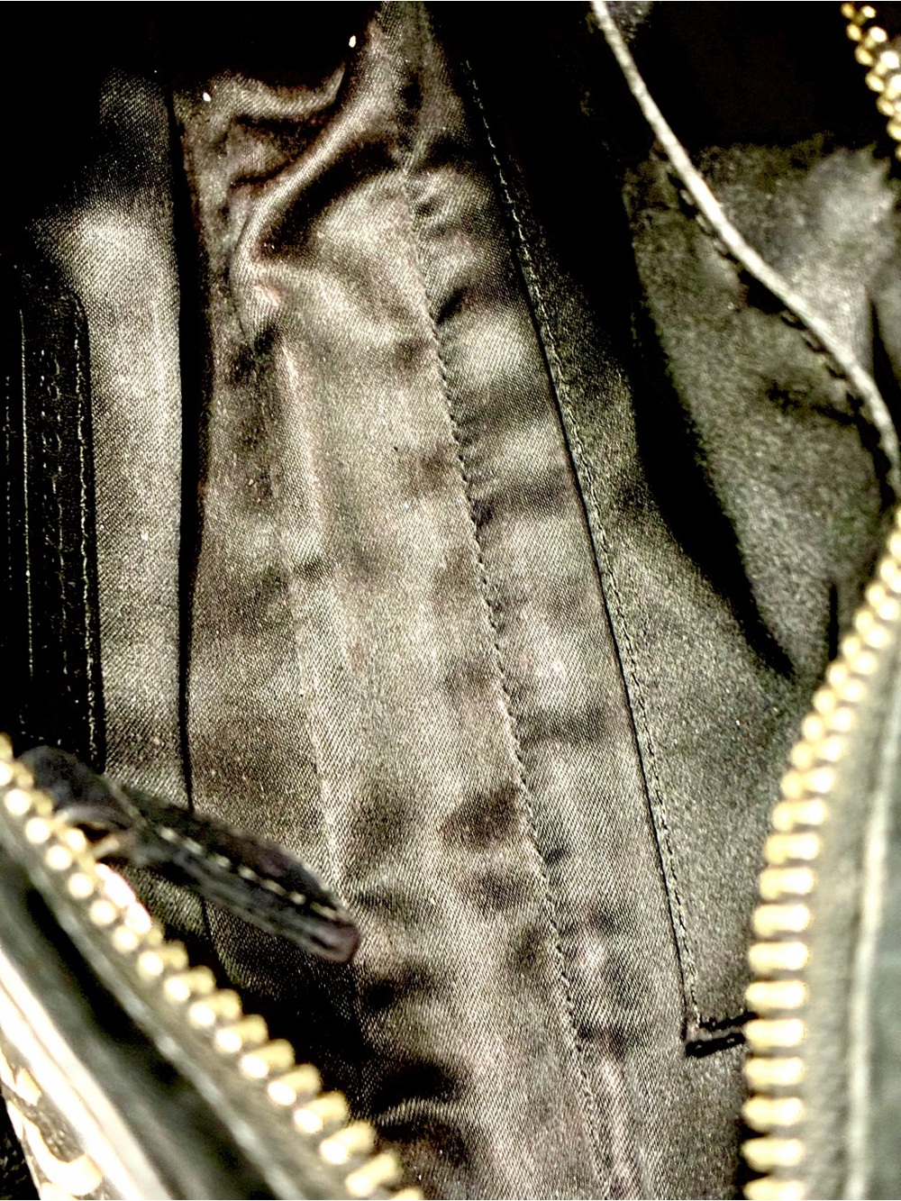 Coach Black & White Signature Zip Wristlet - Picture 8 of 9